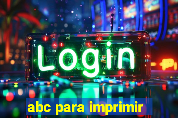 abc para imprimir